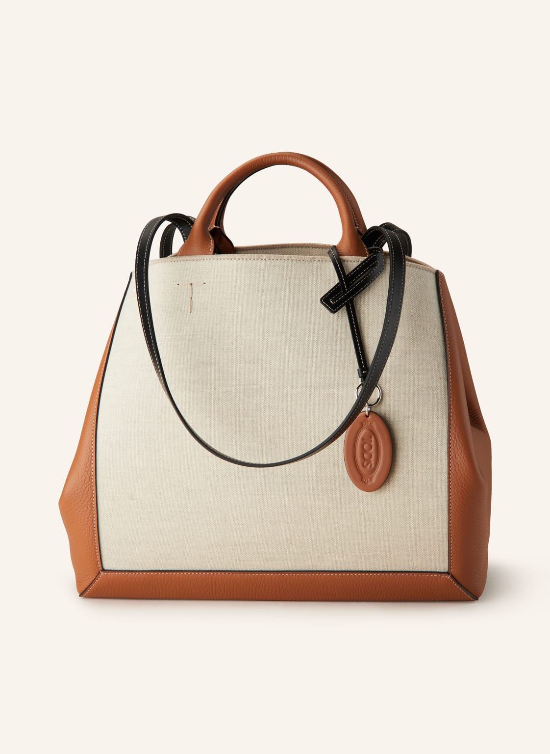 Tod's Shopper Mit Pouch beige von TOD'S