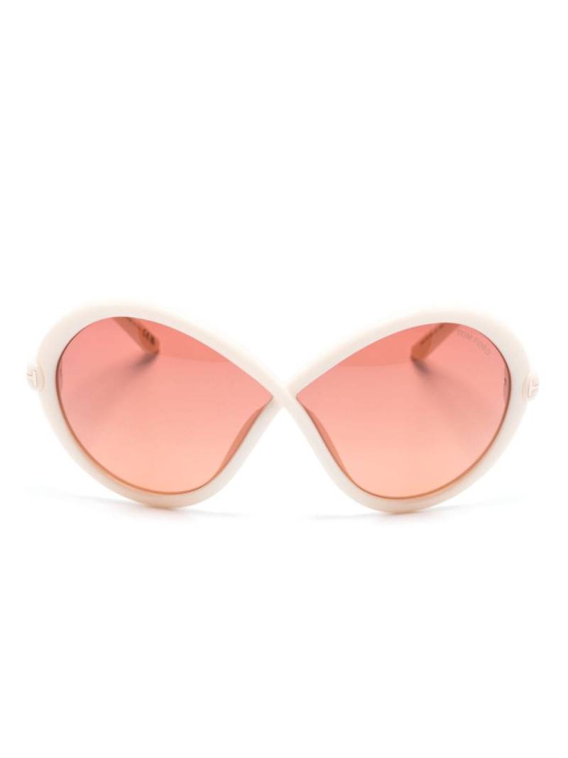 TOM FORD Eyewear Bettina butterfly-frame sunglasses - Neutrals von TOM FORD Eyewear