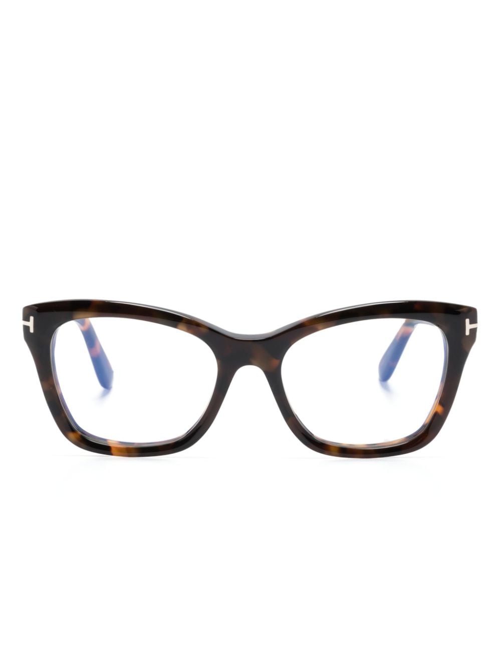 TOM FORD Eyewear Blue Block cat-eyes glasses - Brown von TOM FORD Eyewear