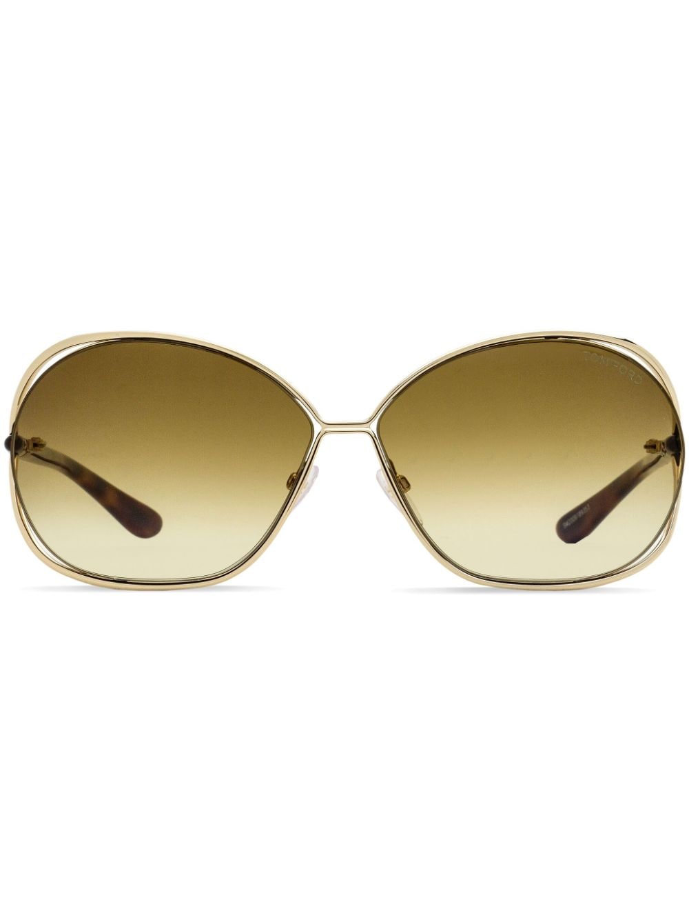 TOM FORD Eyewear Carla round-frame sunglasses - Gold von TOM FORD Eyewear
