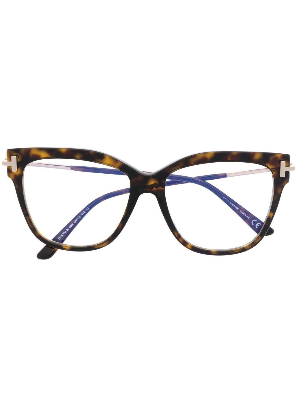 TOM FORD Eyewear FT5704B square-frame glasses - Brown von TOM FORD Eyewear