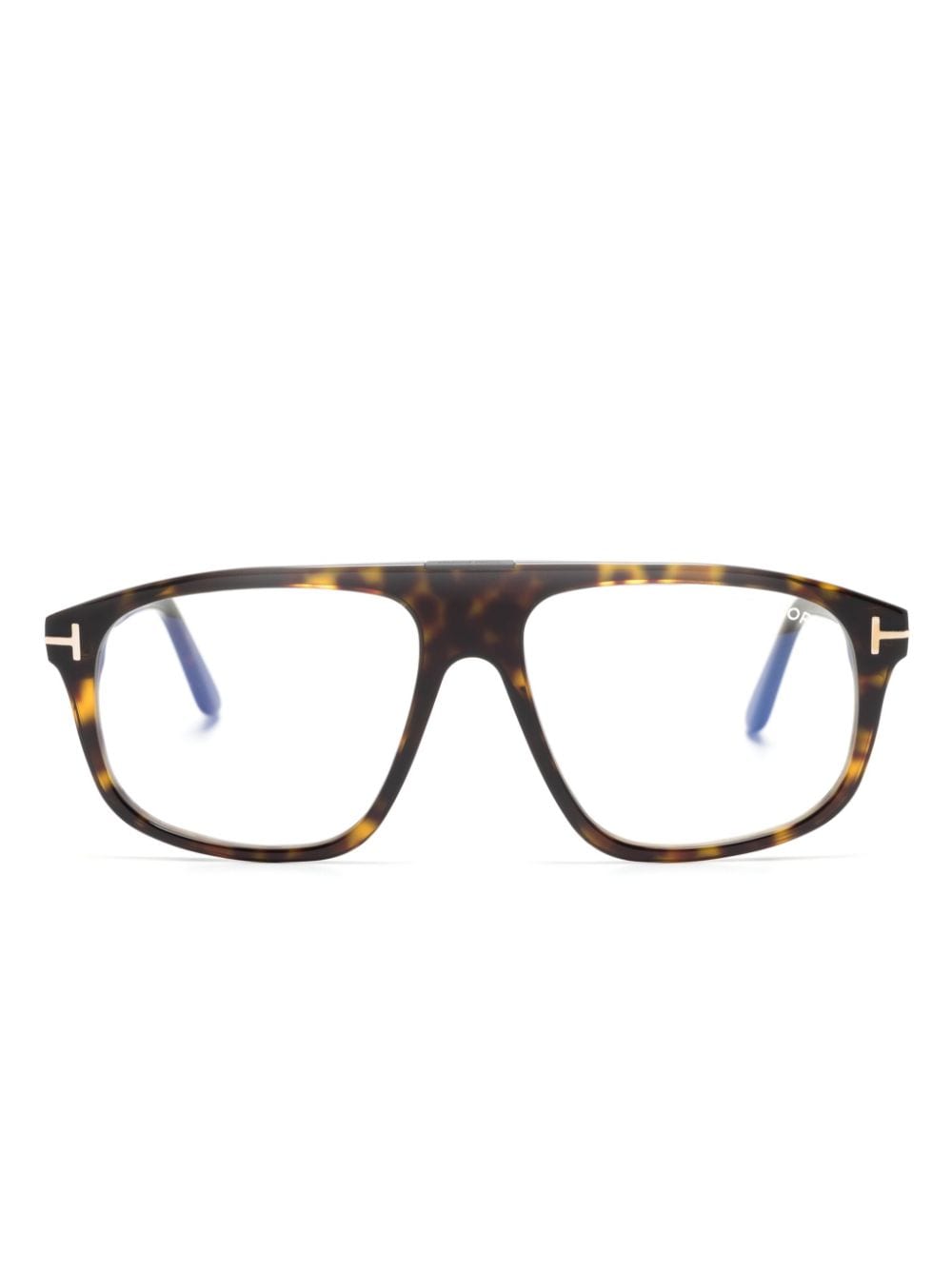 TOM FORD Eyewear FT5901B tortoiseshell pilot-frame glasses - Brown von TOM FORD Eyewear