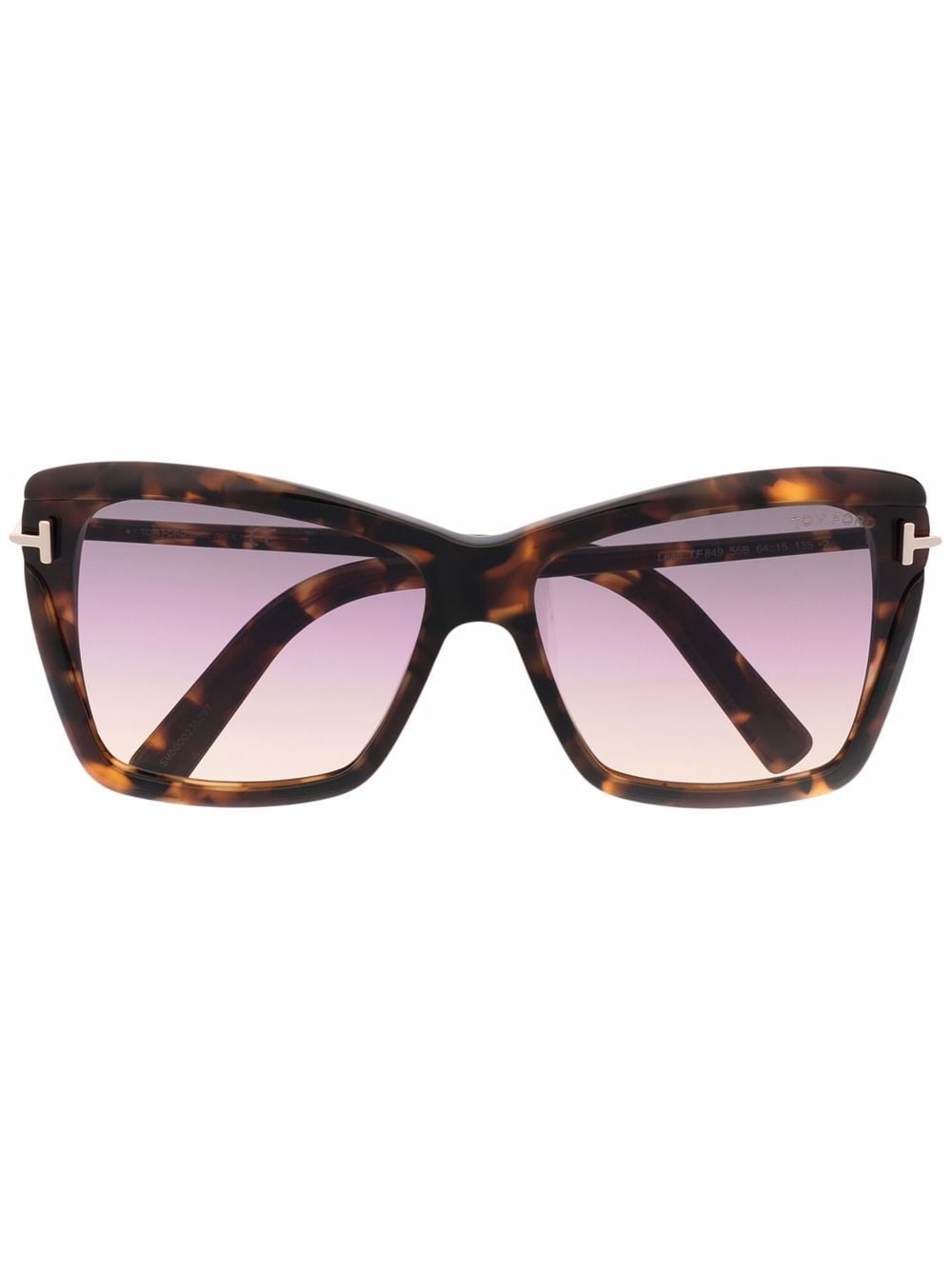 TOM FORD Eyewear Leah TF849 sunglasses - Brown von TOM FORD Eyewear