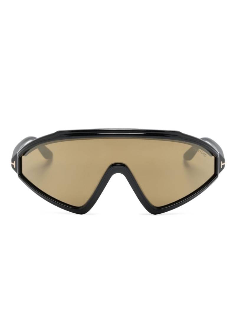 TOM FORD Eyewear Lorna shield-frame sunglasses - Black von TOM FORD Eyewear