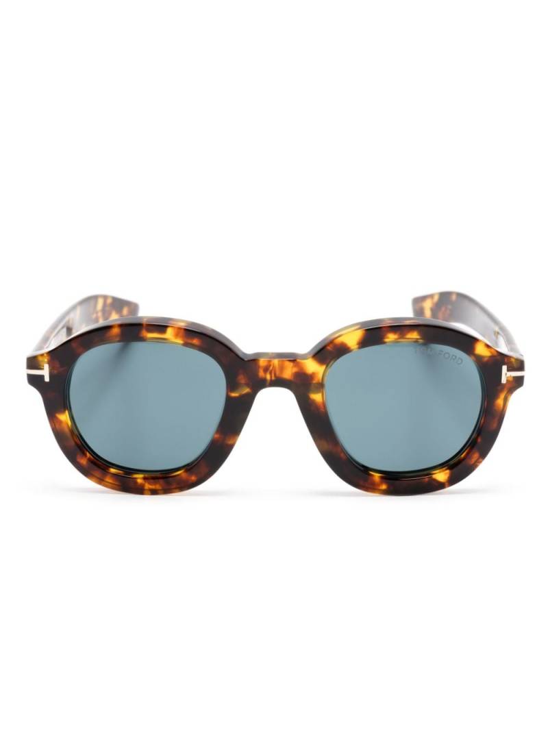 TOM FORD Eyewear Raffa pantos-frame sunglasses - Brown von TOM FORD Eyewear