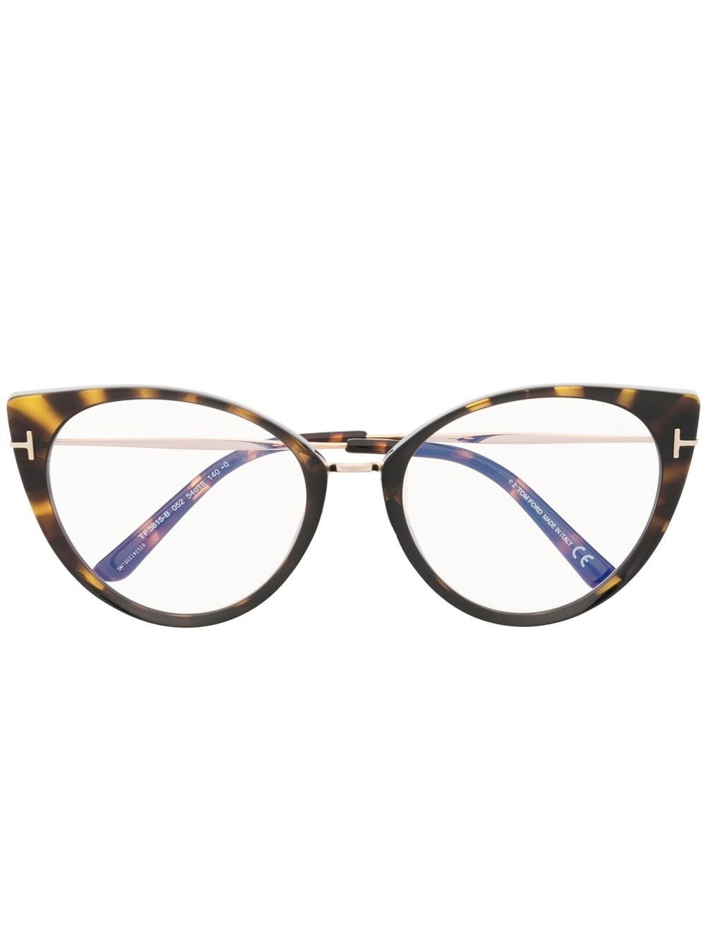 TOM FORD Eyewear cat-eye frame glasses - Brown von TOM FORD Eyewear