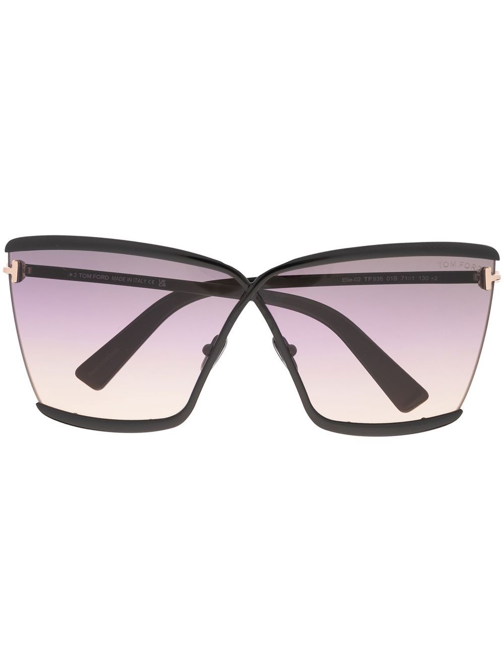 TOM FORD Eyewear cat-eye frame sunglasses - Black von TOM FORD Eyewear