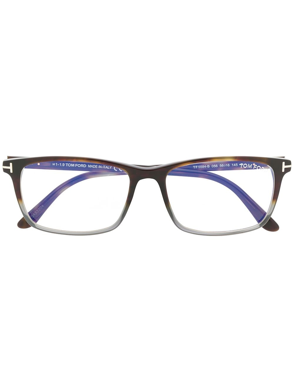 TOM FORD Eyewear classic square glasses - Brown von TOM FORD Eyewear