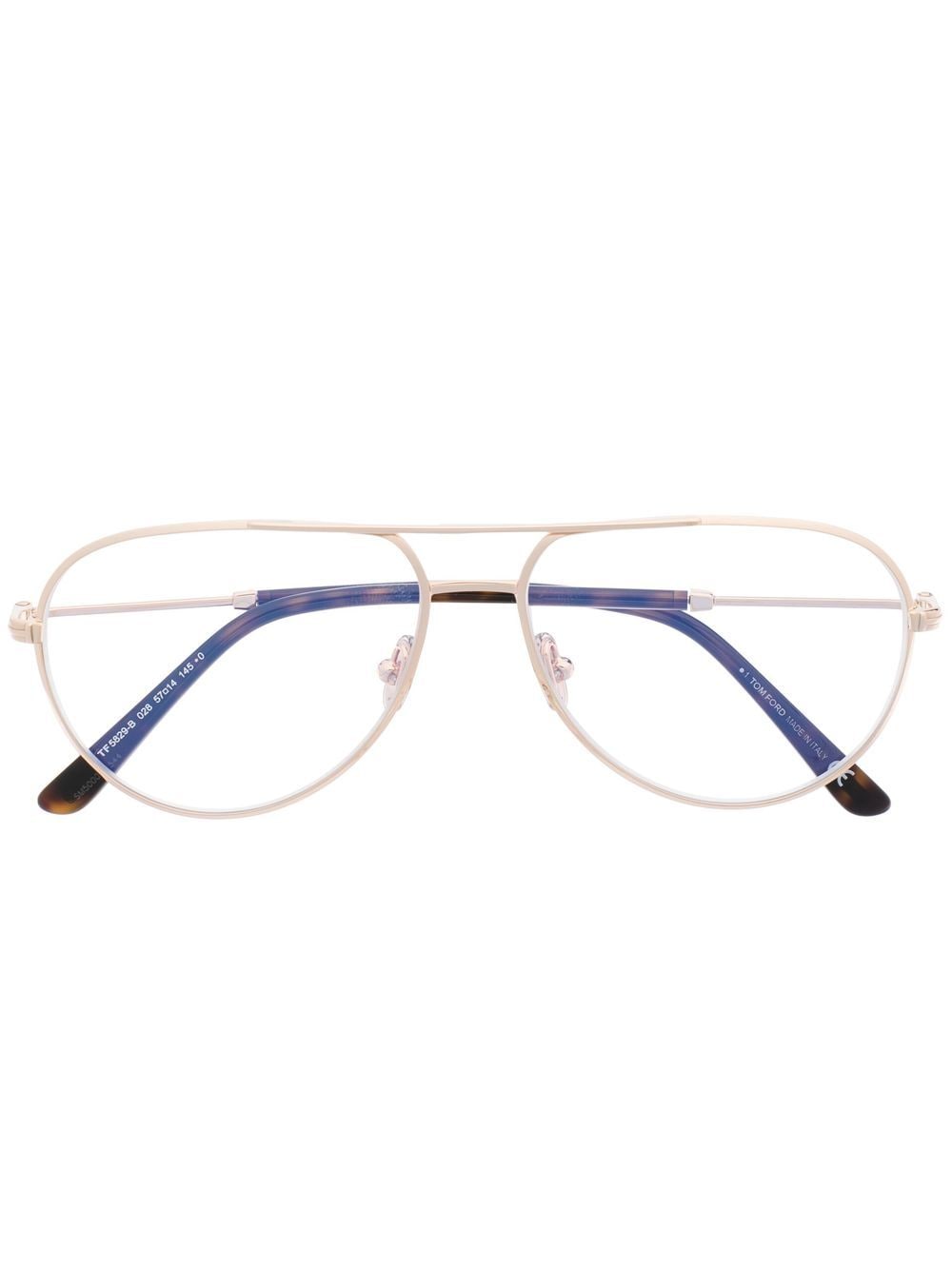 TOM FORD Eyewear double-bridge glasses - Gold von TOM FORD Eyewear