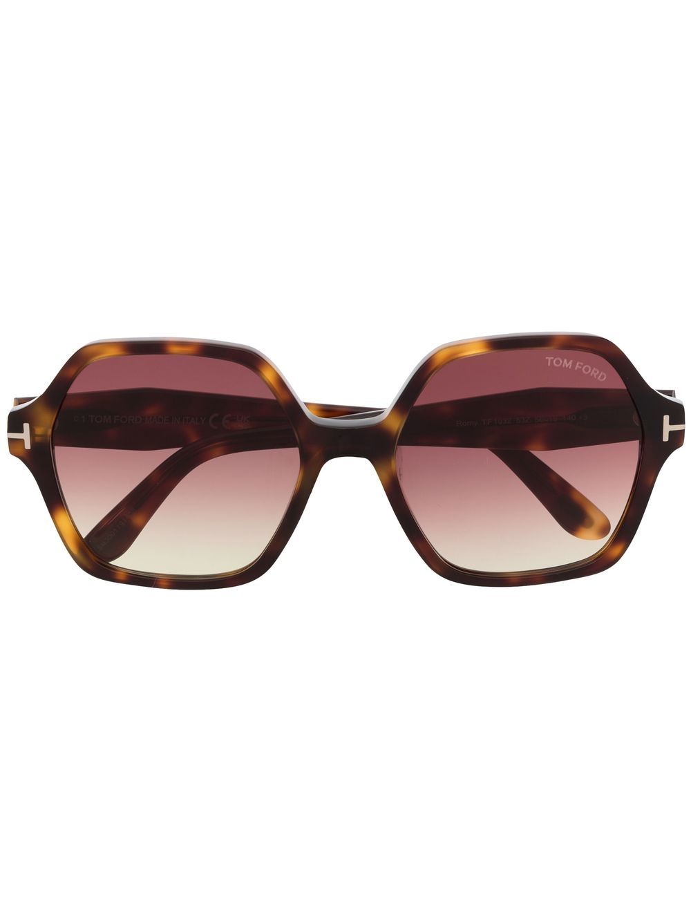 TOM FORD Eyewear oversize geometric-framed sunglasses - Brown von TOM FORD Eyewear