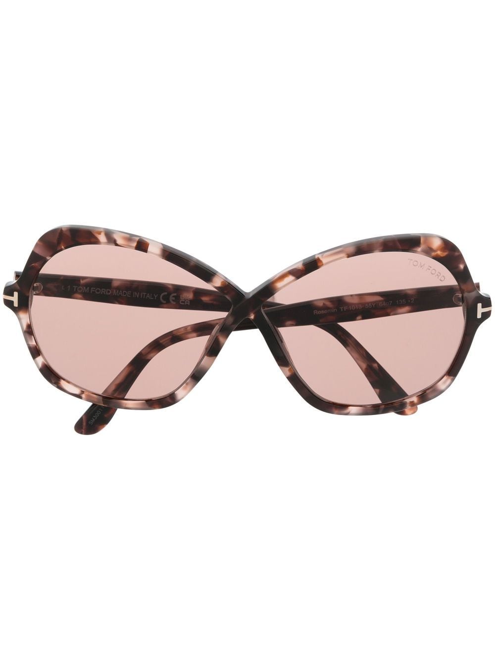 TOM FORD Eyewear tortoiseshell oversize sunglasses - Brown von TOM FORD Eyewear
