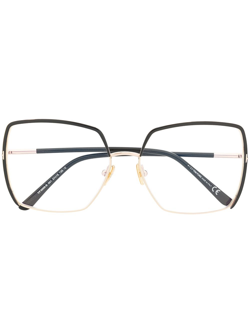 TOM FORD Eyewear oversized colour-block glasses - Black von TOM FORD Eyewear