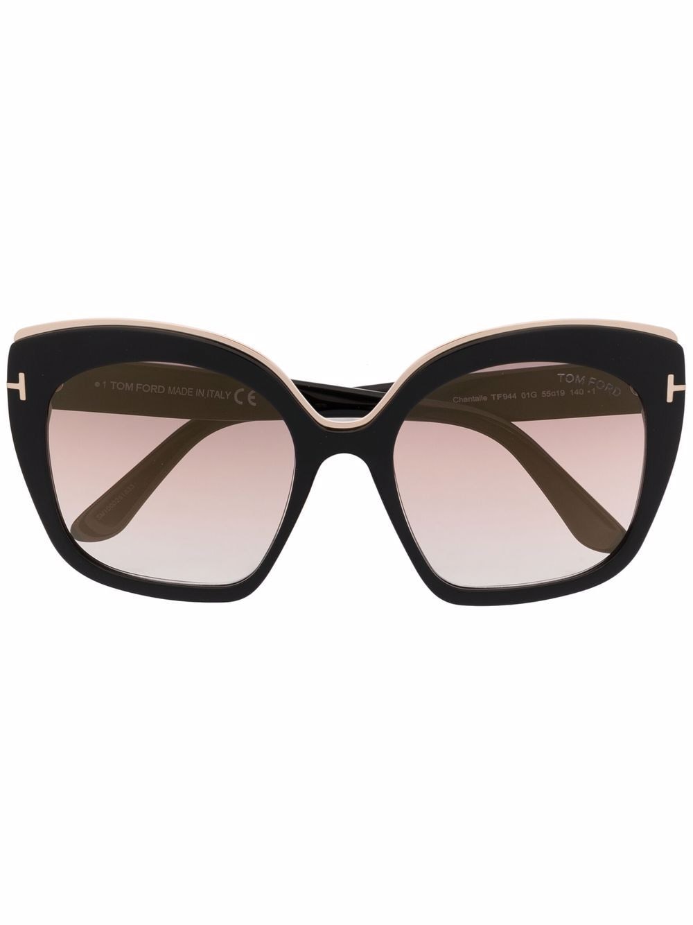 TOM FORD Eyewear oversized-frame sunglasses - Black von TOM FORD Eyewear