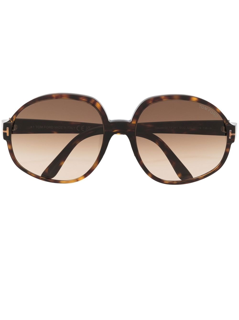 TOM FORD Eyewear oversized-frame sunglasses - Brown von TOM FORD Eyewear