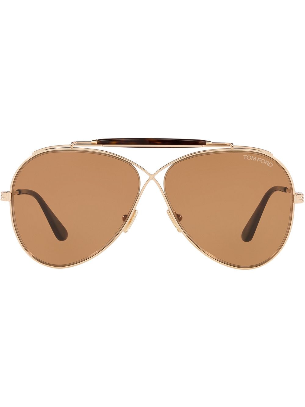 TOM FORD Eyewear pilot tinted sunglasses - Gold von TOM FORD Eyewear