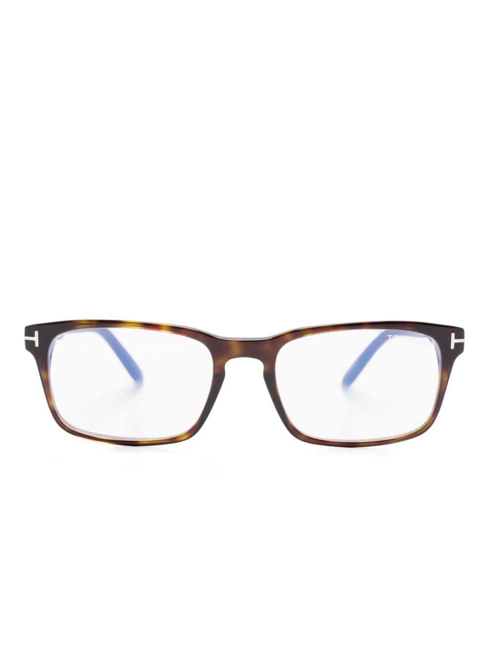 TOM FORD Eyewear rectangle-frame glasses - Brown von TOM FORD Eyewear