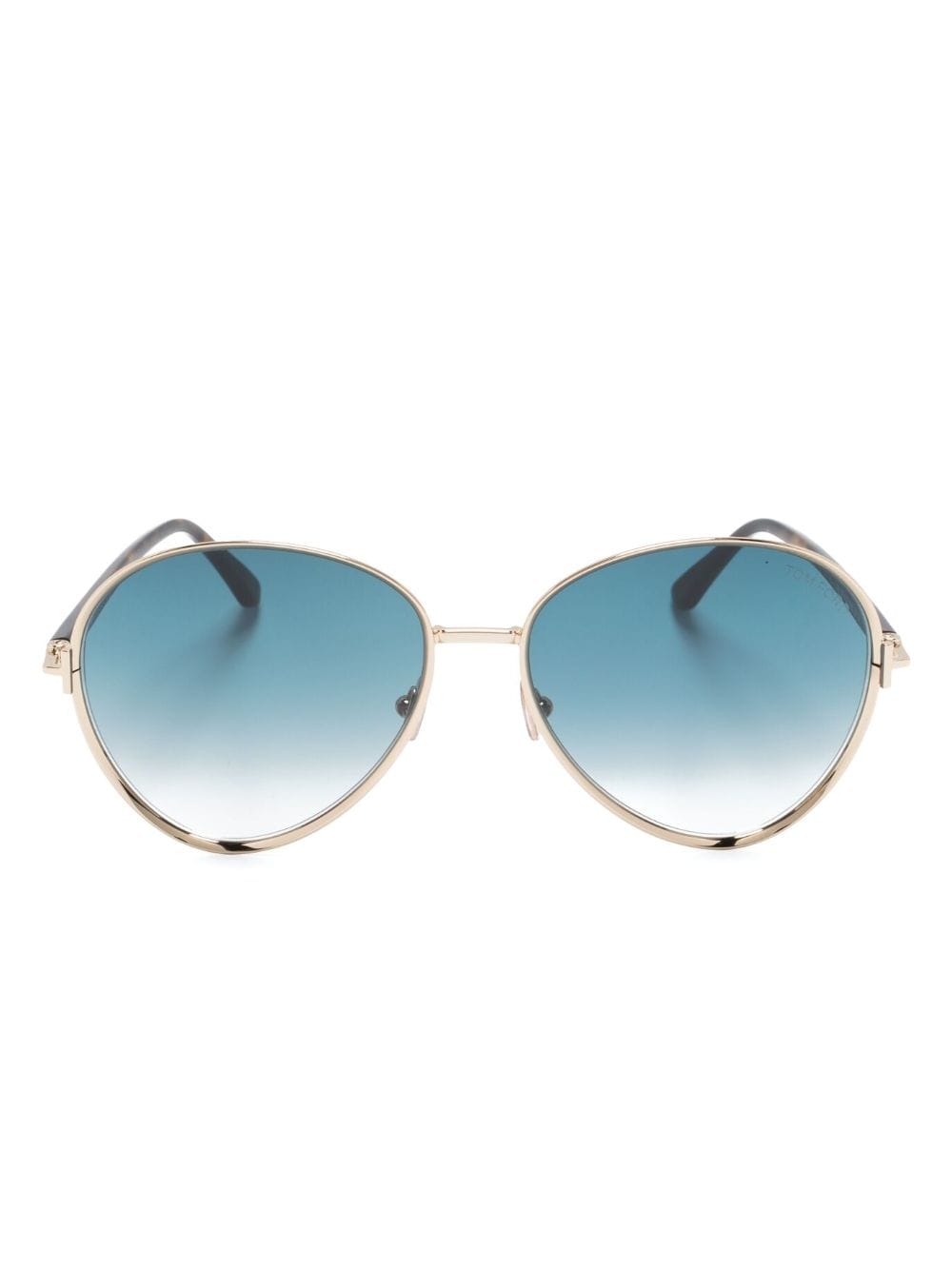 TOM FORD Eyewear round-frame gradient sunglasses - Gold von TOM FORD Eyewear