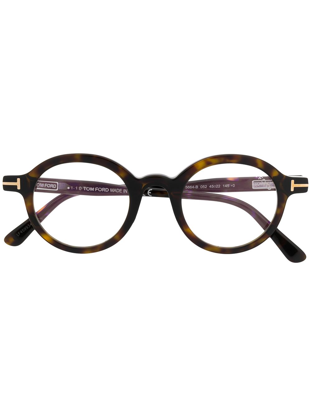TOM FORD Eyewear small round frame glasses - Brown von TOM FORD Eyewear