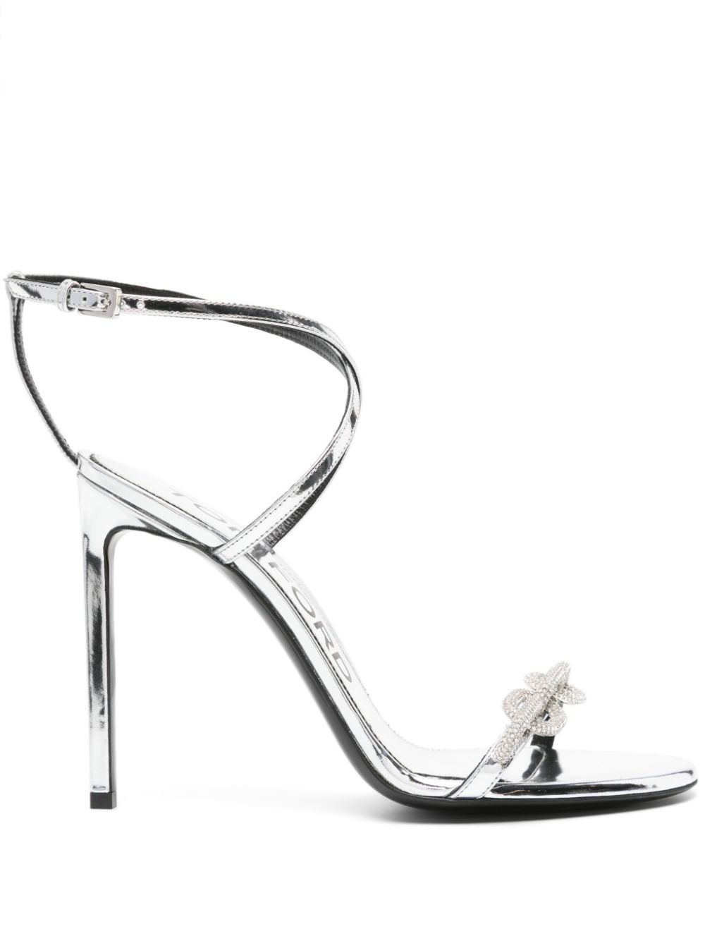 TOM FORD 105mm crystal-embellished sandals - Silver von TOM FORD