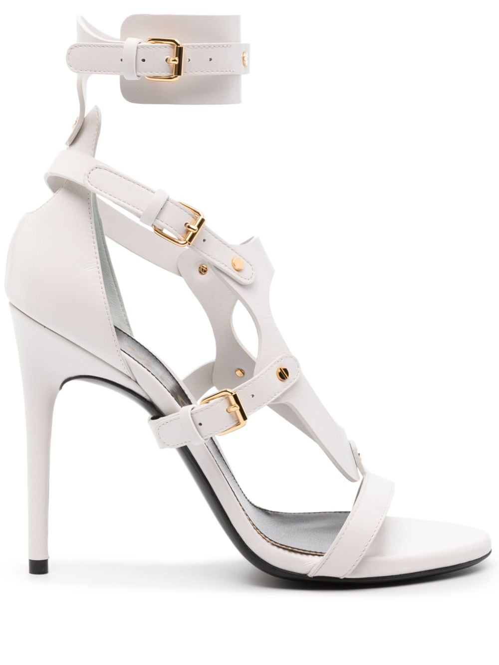 TOM FORD 115mm buckle-fastening leather sandals - White von TOM FORD
