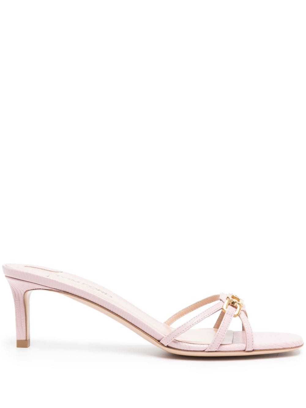 TOM FORD 60mm logo-plaque leather mules - Pink von TOM FORD