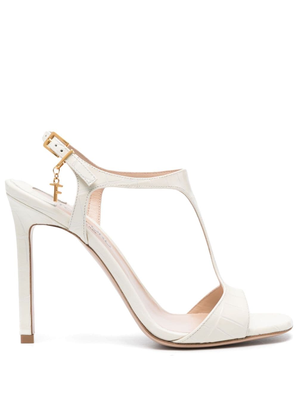 TOM FORD Angelina 95mm leather sandals - White von TOM FORD