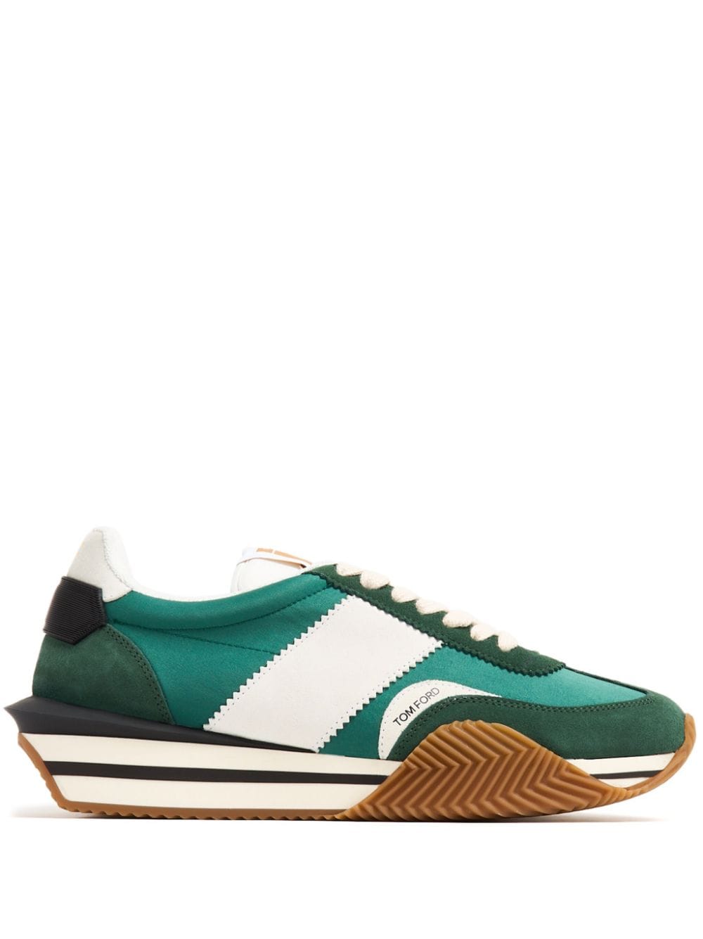 TOM FORD James suede-panelled sneakers - Green von TOM FORD