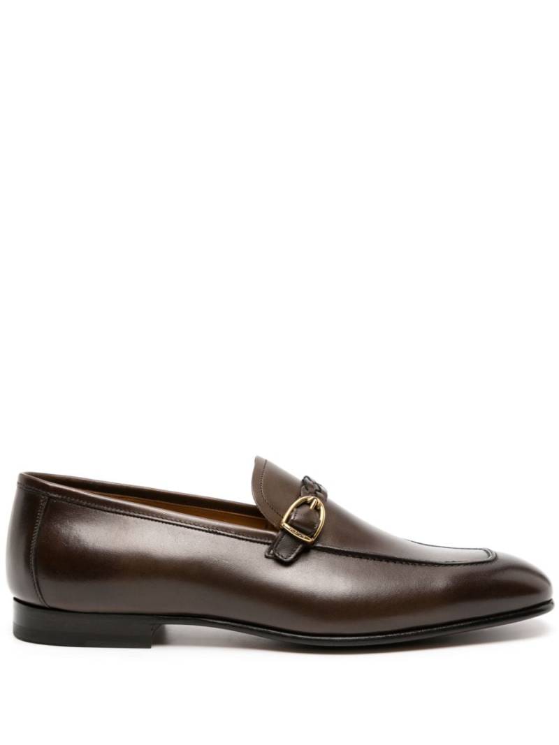 TOM FORD Martin leather loafers - Brown von TOM FORD