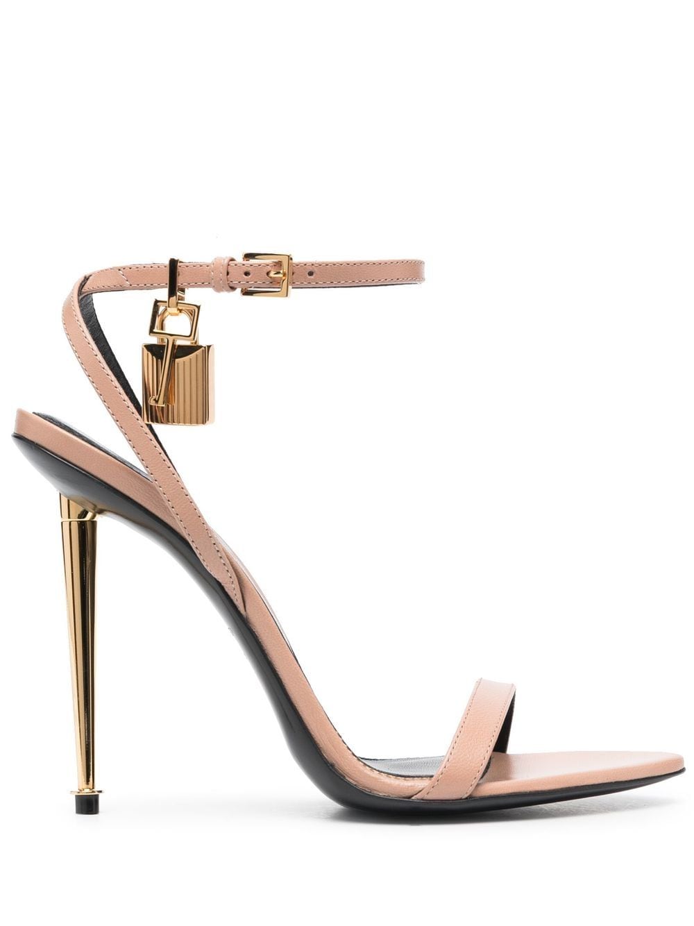 TOM FORD Padlock 120mm leather sandals - Pink von TOM FORD