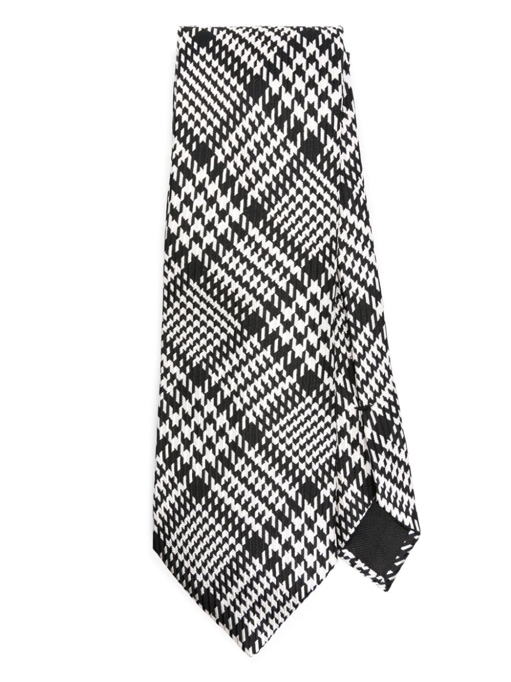 TOM FORD Prince of Wales-pattern tie - Black von TOM FORD