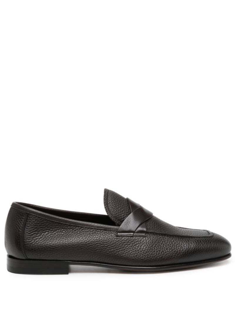 TOM FORD Sean twist-detail leather loafers - Brown von TOM FORD