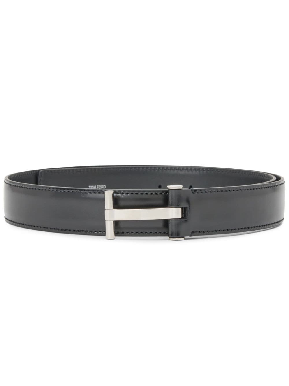 TOM FORD T-buckle leather belt - Black von TOM FORD
