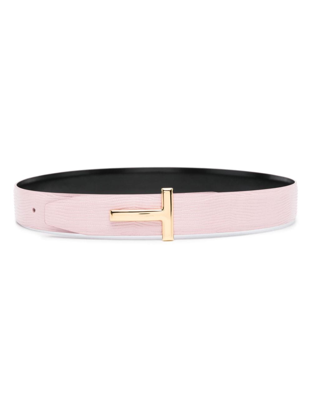 TOM FORD T-shaped-hinge leather belt - Pink von TOM FORD