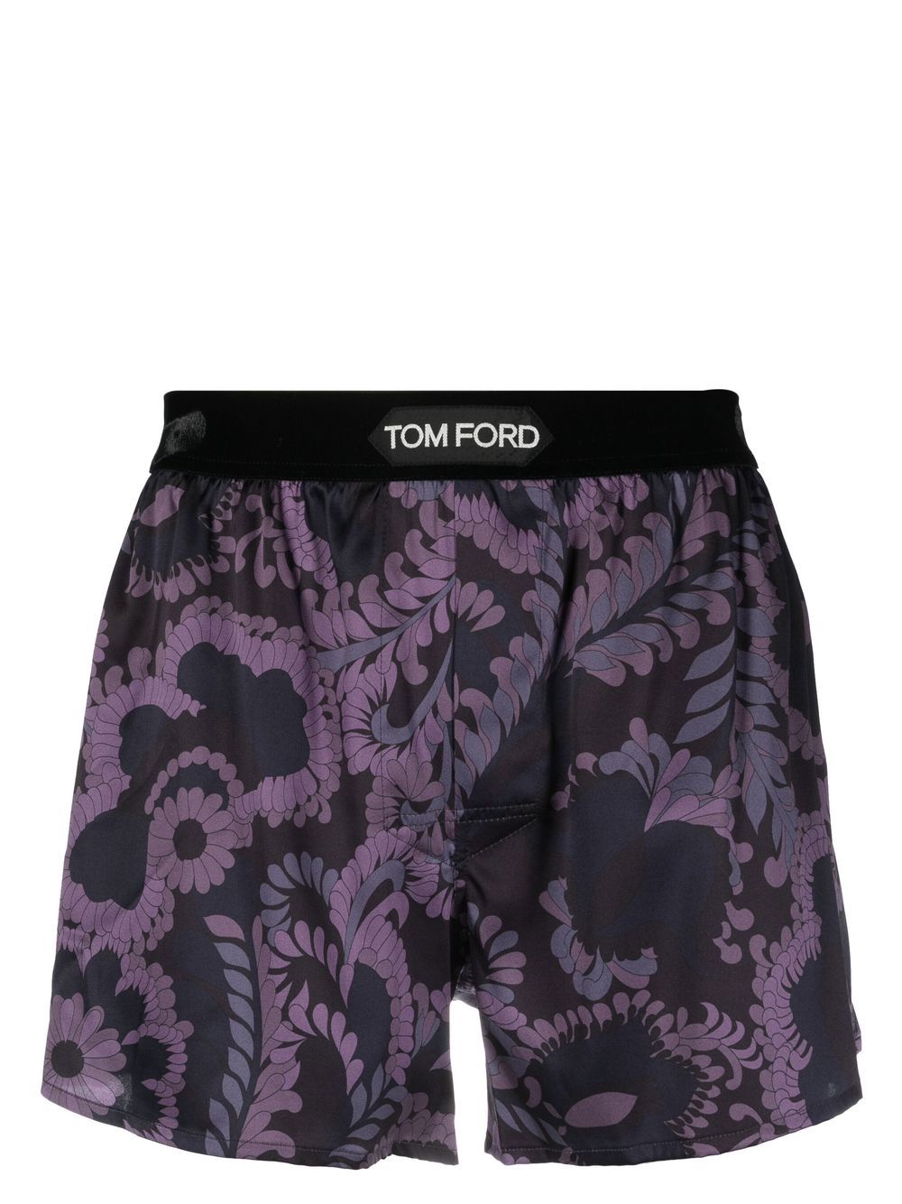 TOM FORD '70s paisley floral swim shorts - Purple von TOM FORD
