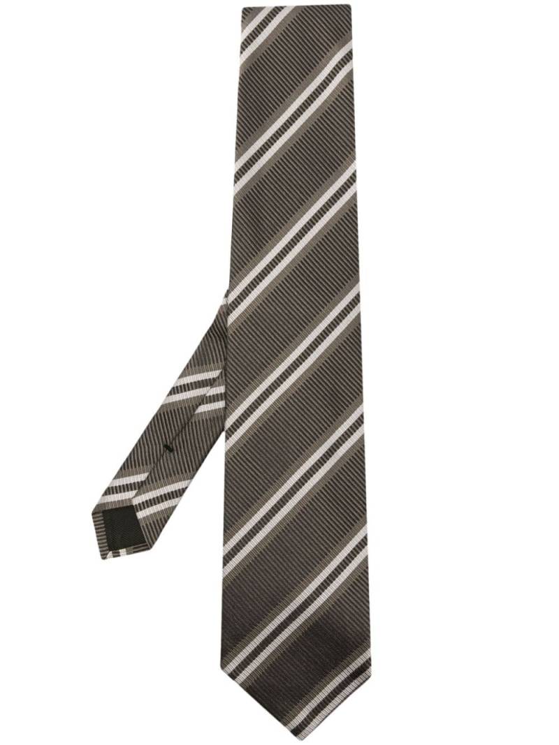 TOM FORD striped silk tie - Green von TOM FORD