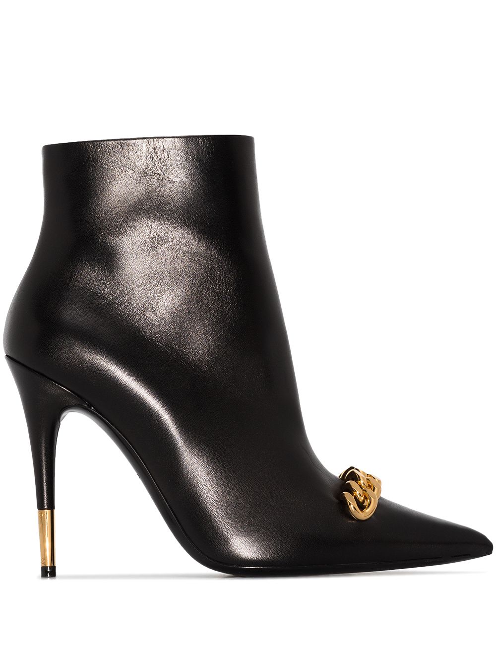 TOM FORD Iconic Chain 105mm ankle boots - Black von TOM FORD