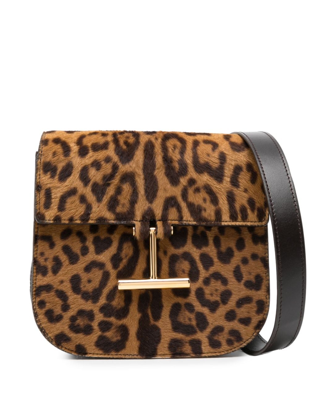 TOM FORD Tara cheetah-print crossbody bag - Brown von TOM FORD