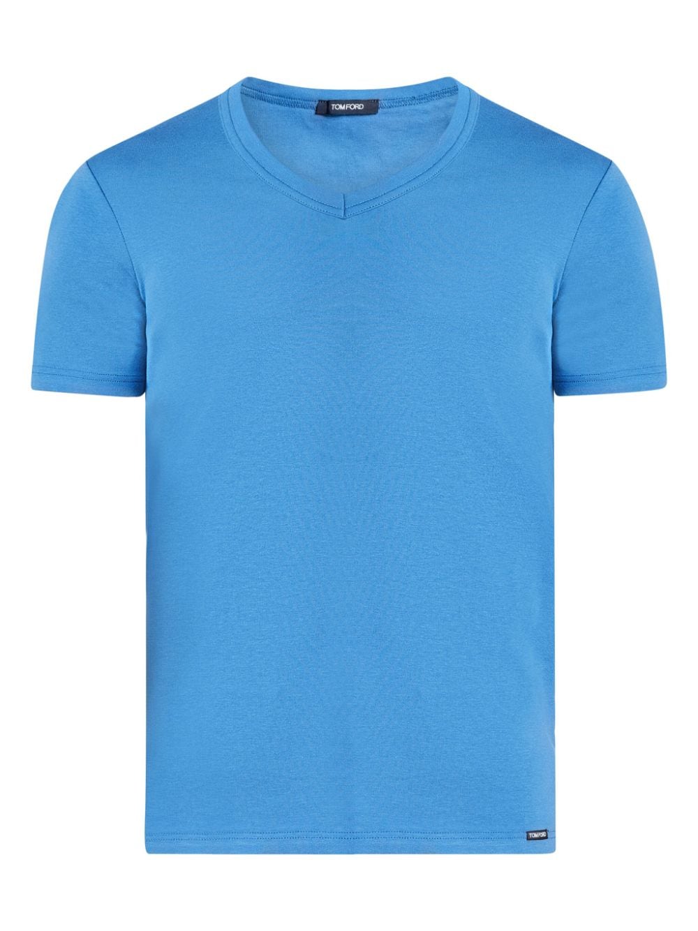 TOM FORD V-neck cotton T-shirt - Blue von TOM FORD