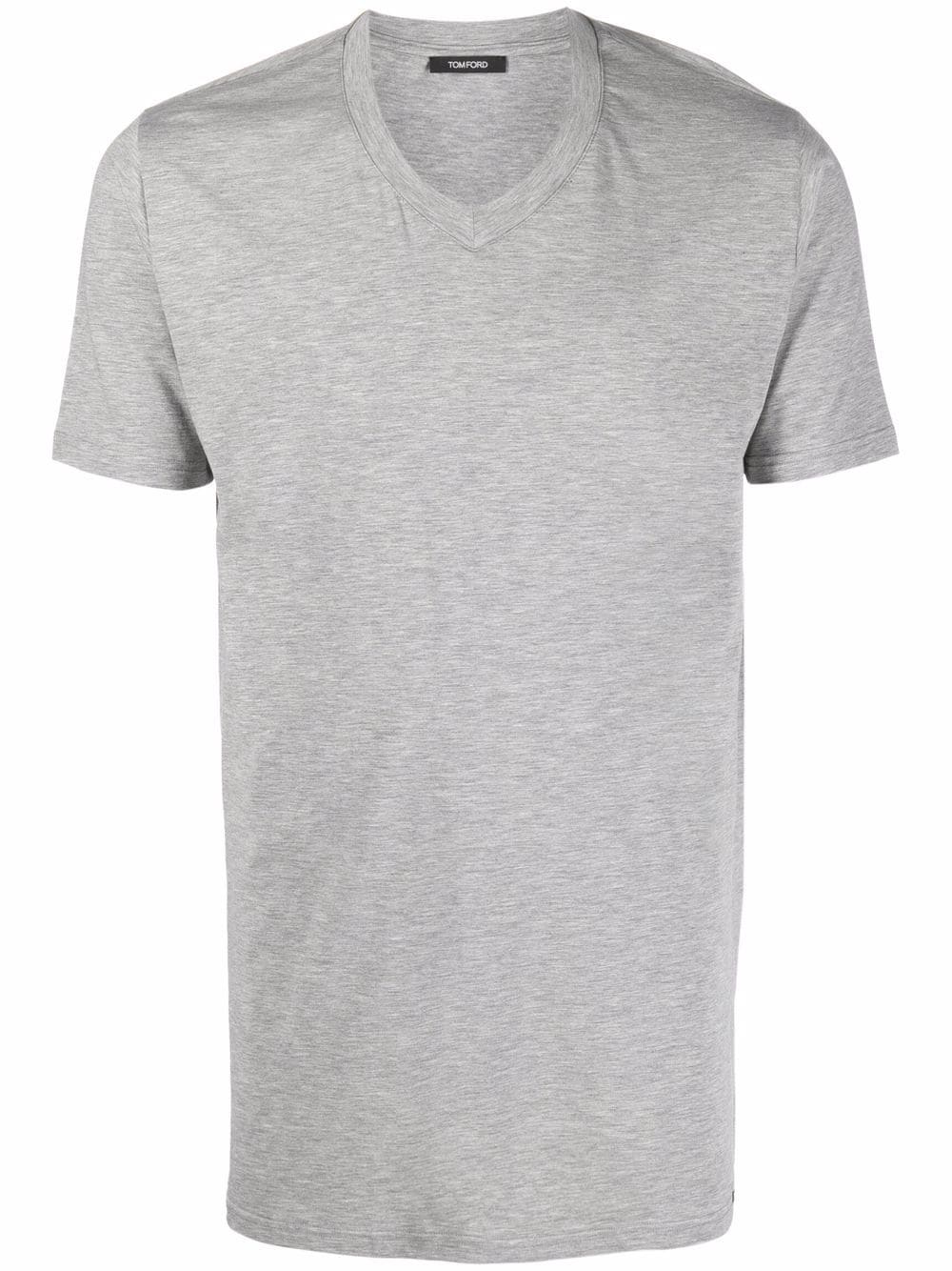 TOM FORD V-neck cotton-blend T-shirt - Green von TOM FORD