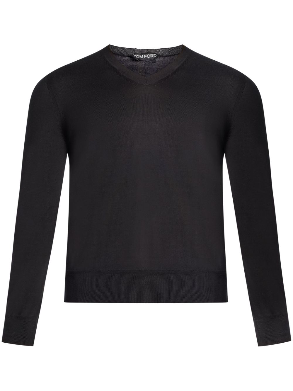 TOM FORD V-neck cotton jumper - Black von TOM FORD