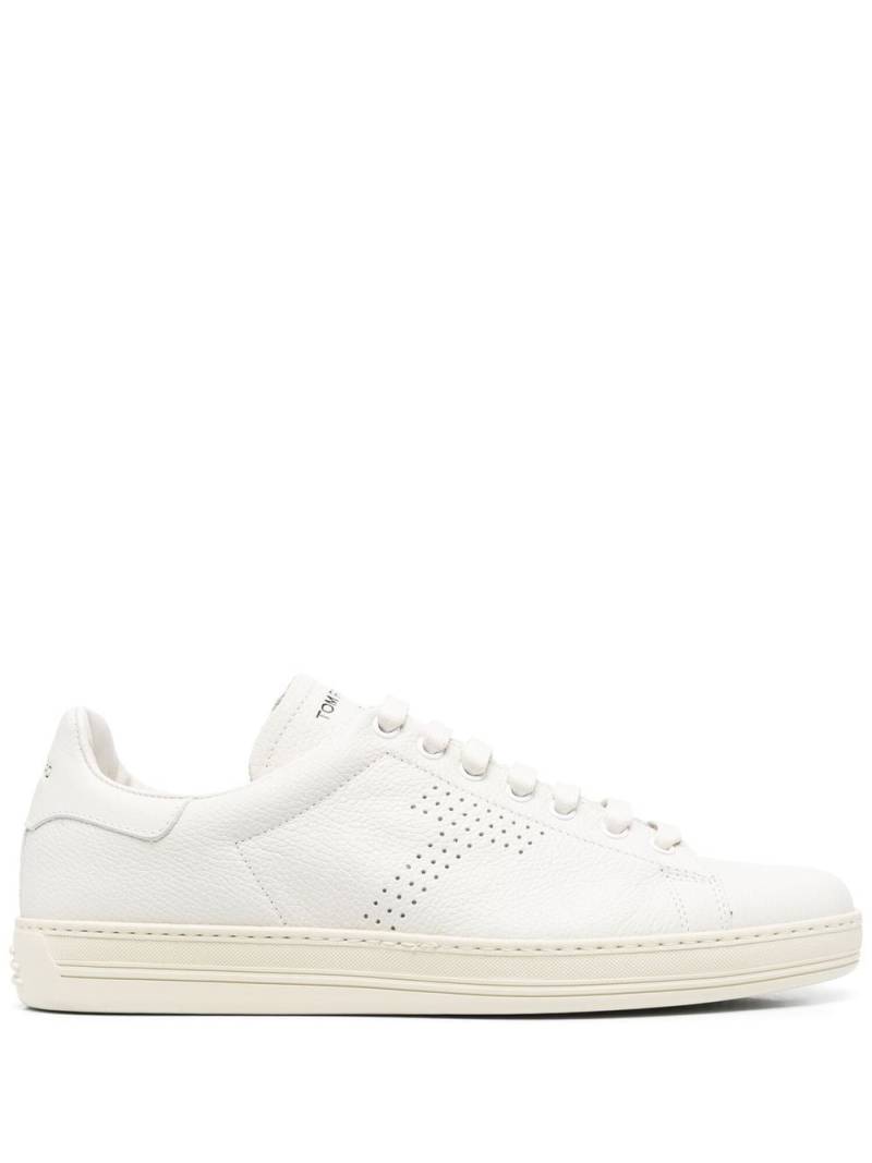 TOM FORD Warwick low-top leather sneakers - Neutrals von TOM FORD