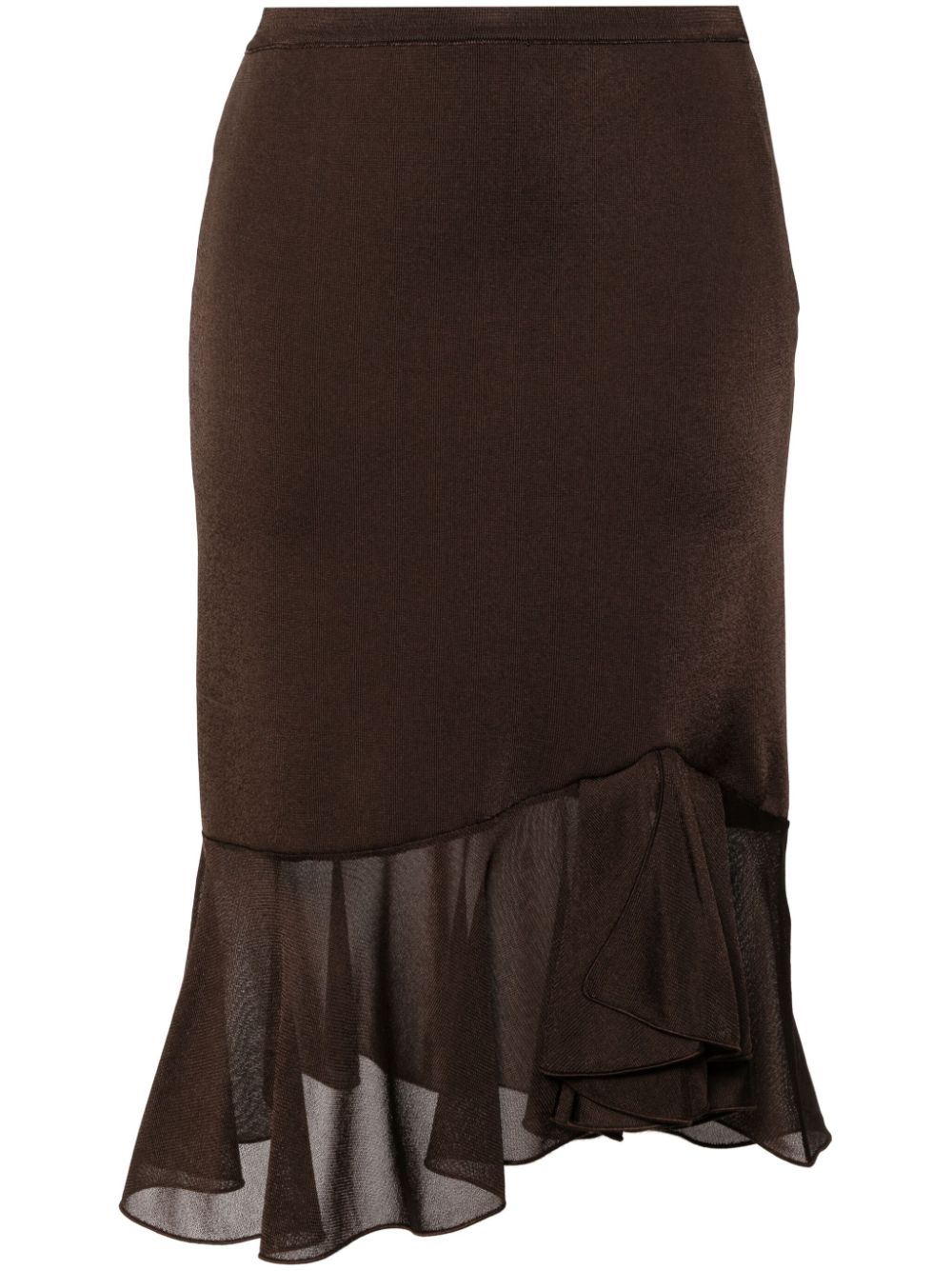 TOM FORD asymmetric draped skirt - Brown von TOM FORD