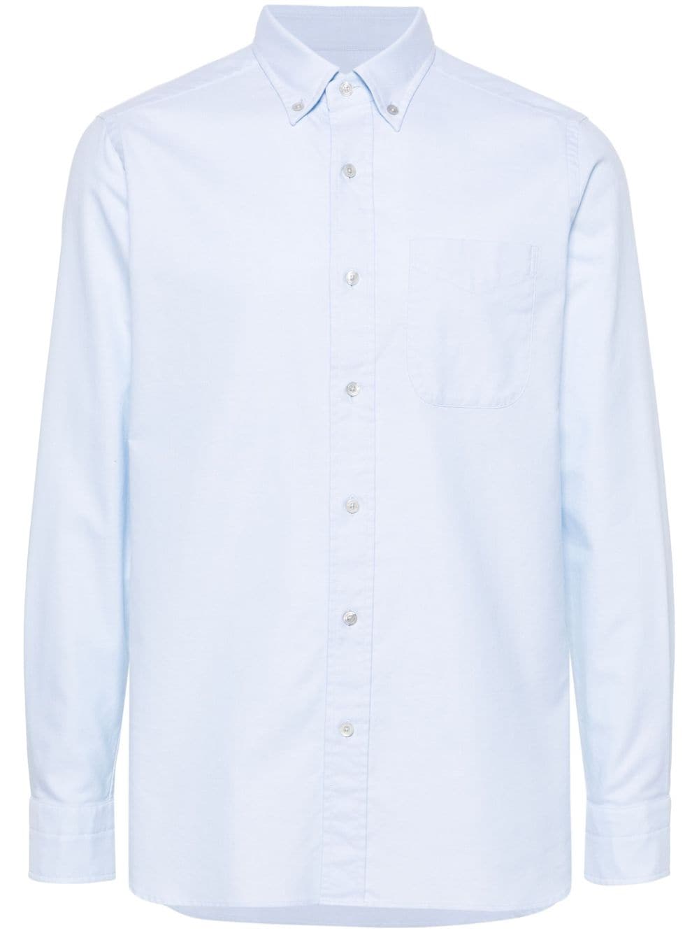 TOM FORD button-down collar cotton shirt - Blue von TOM FORD