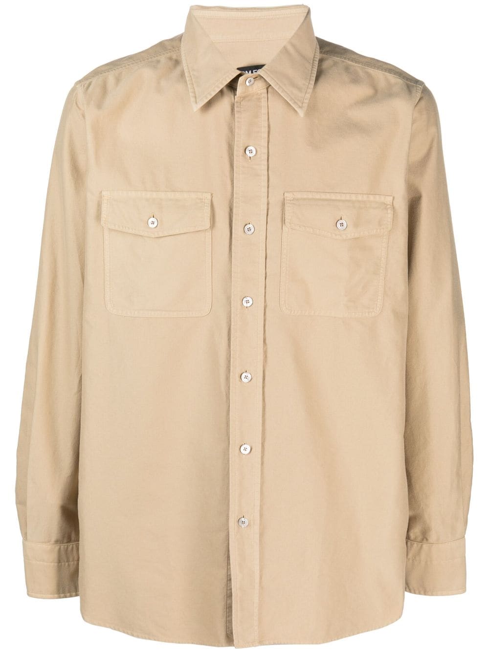 TOM FORD button-up cotton shirt - Neutrals von TOM FORD