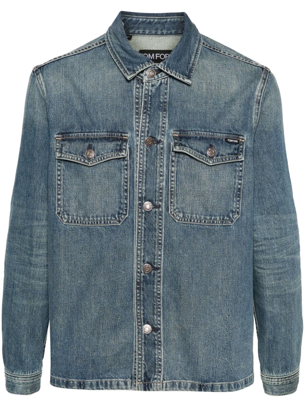 TOM FORD buttoned denim jacket - Blue von TOM FORD