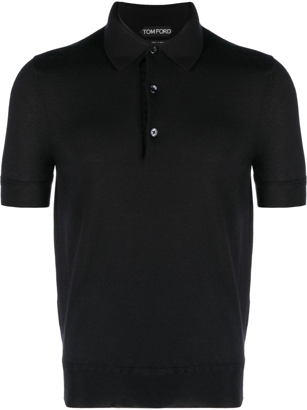 TOM FORD cashmere short-sleeve polo shirt - Black von TOM FORD