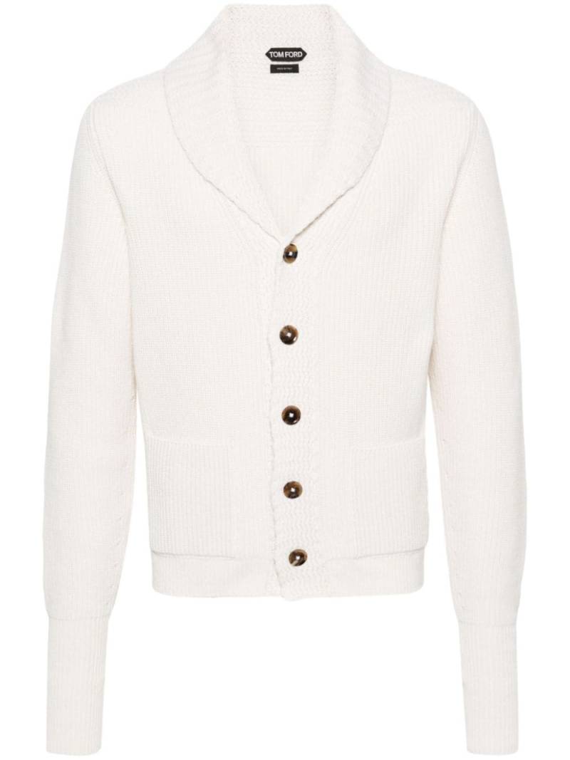 TOM FORD chunky-knit cashmere cardigan - Neutrals von TOM FORD