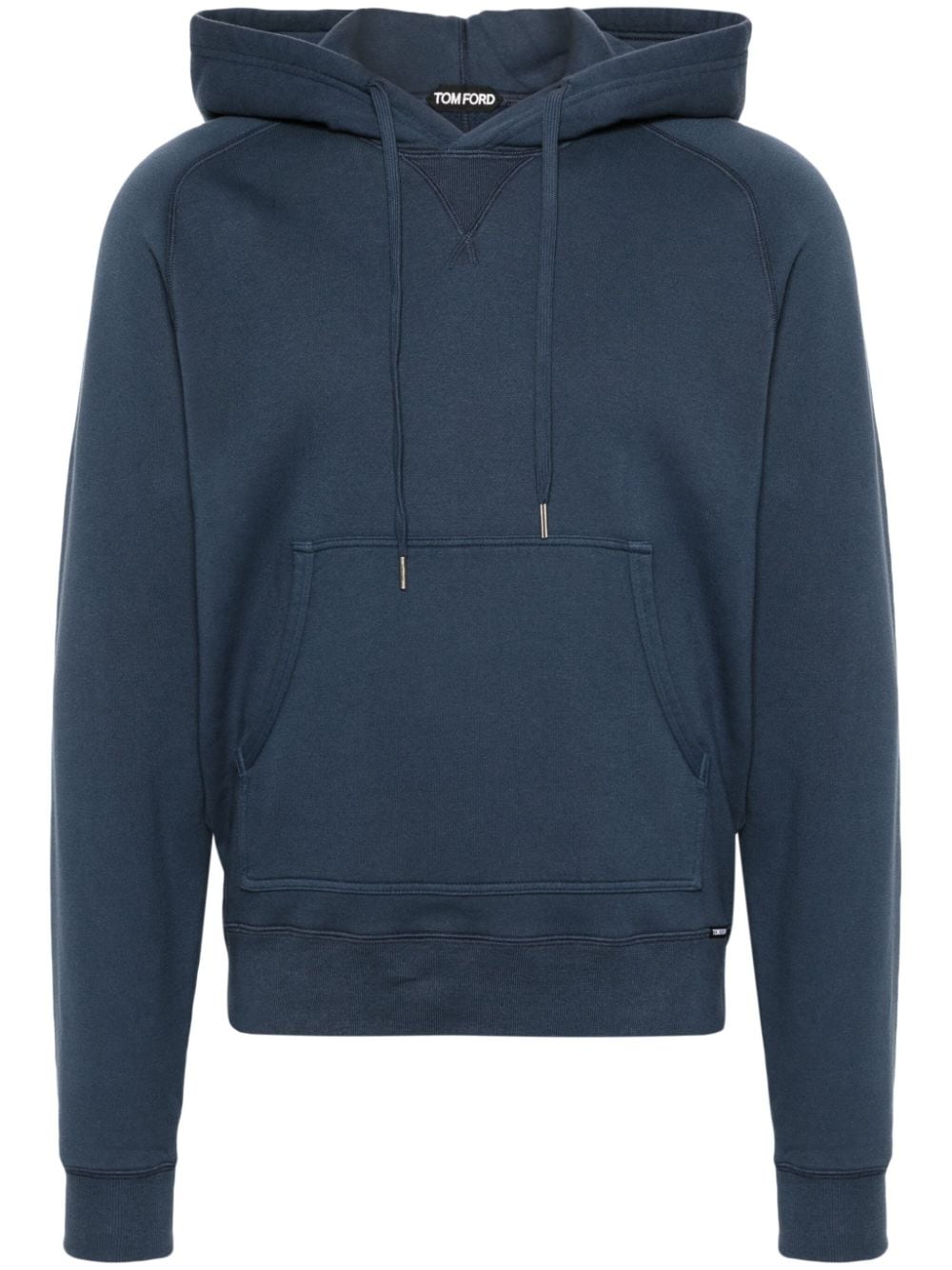 TOM FORD cotton long-sleeve hoodie - Blue von TOM FORD