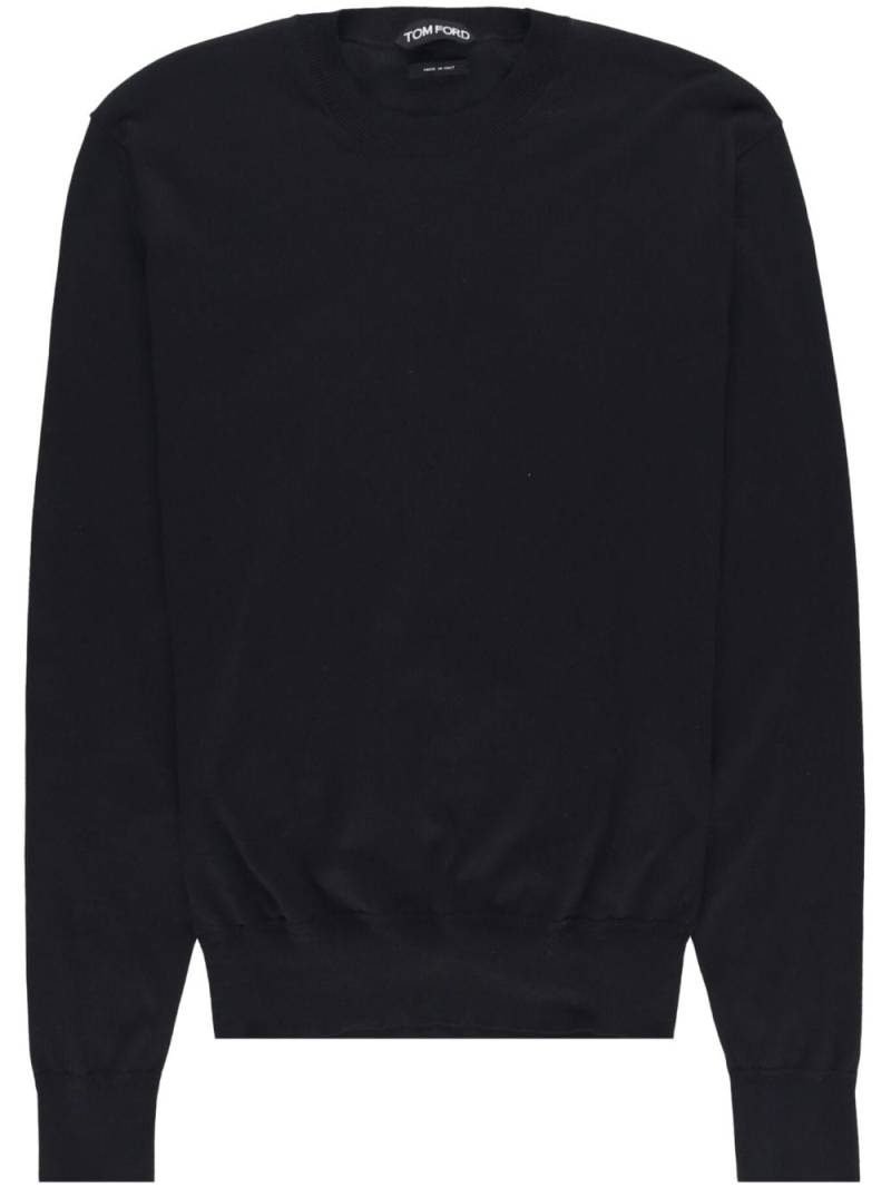 TOM FORD crew-neck cotton jumper - Black von TOM FORD