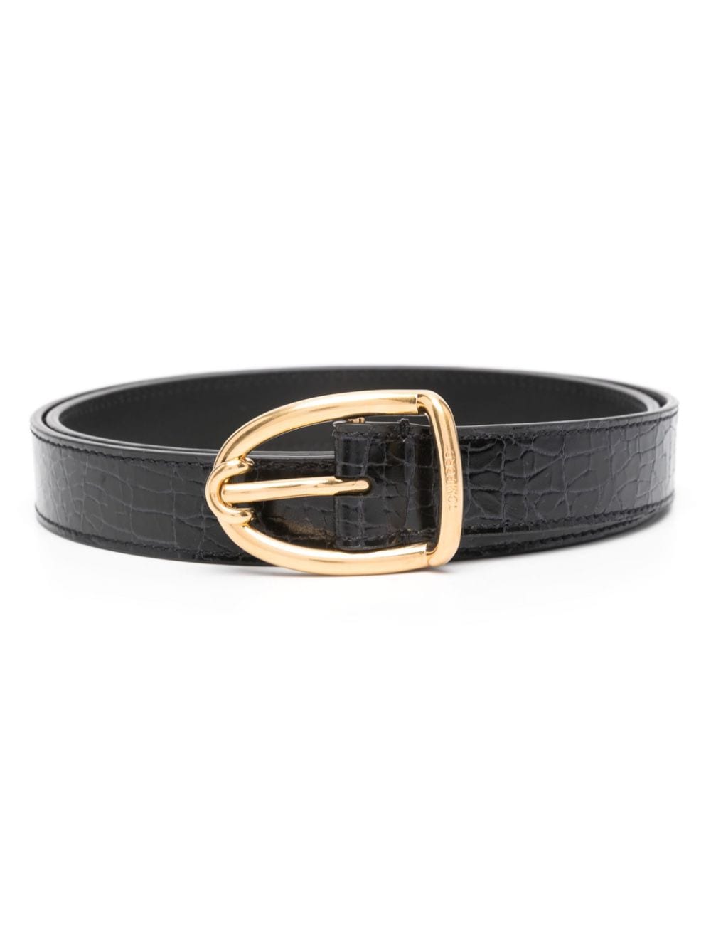 TOM FORD crocodile-effect leather belt - Black von TOM FORD